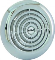 Вентилятор ММ 120 круглый 150 м³/ч, с обратным клапаном /хромированный/ MMotors