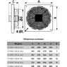 Вентилятор осевой с квадратным фланцем d400 Storm YWF4E 400 ERA